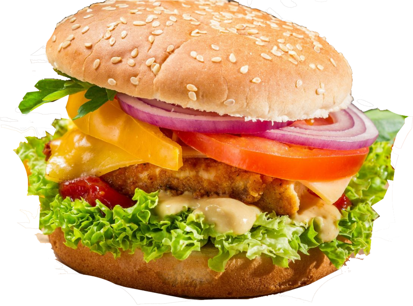 spicy Veg Cheese Burger